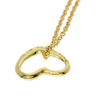TIFFANY&Co. Open heart Necklace K18 Yellow Gold Ladies [Used]