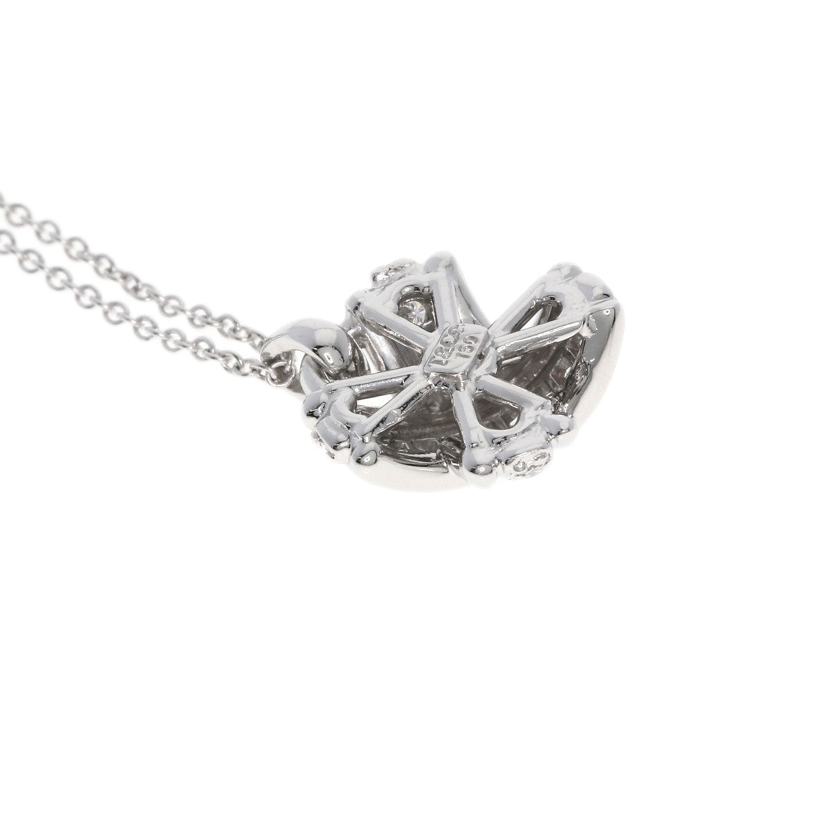 TIFFANY&Co. Signature Diamond Necklace K18 White Gold Ladies [Used]