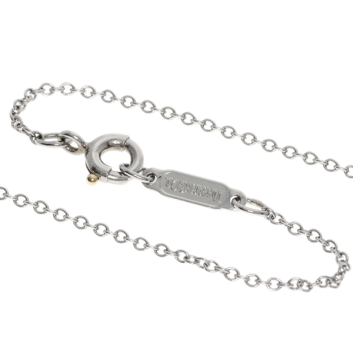 TIFFANY&Co. Small cross diamond Necklace Platinum PT950 Ladies [Used]