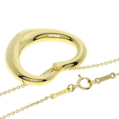 TIFFANY&Co. Open Heart Diamond Necklace K18 Yellow Gold Ladies [Used]