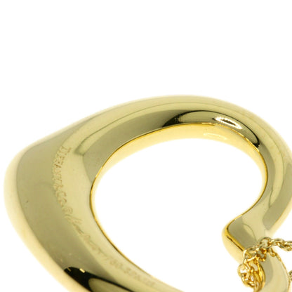 TIFFANY&Co. Open Heart Diamond Necklace K18 Yellow Gold Ladies [Used]