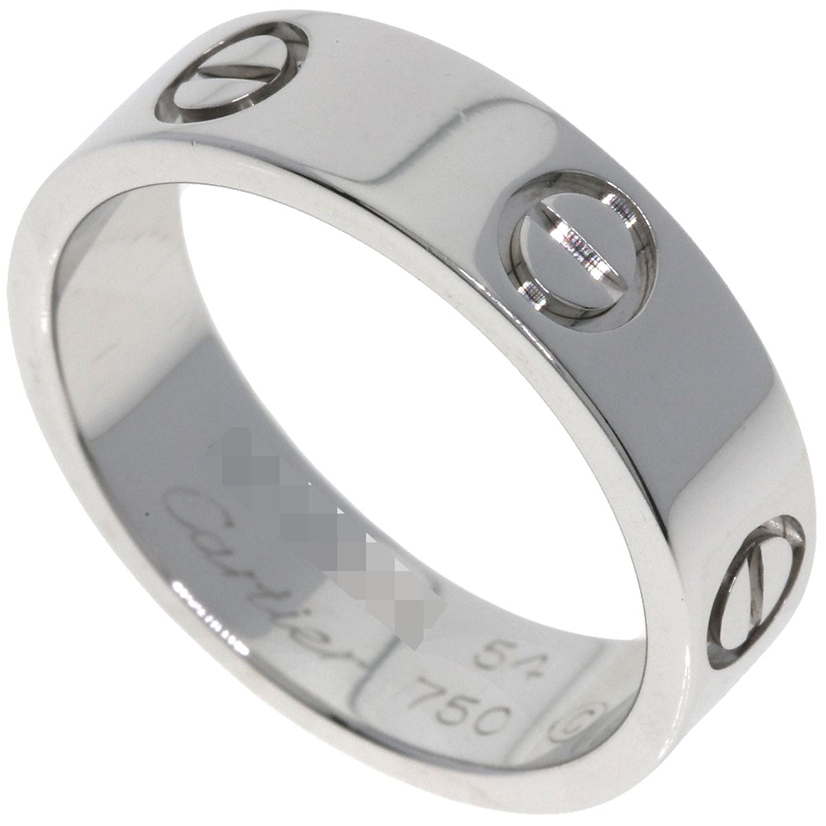CARTIER love ring #54 Ring K18 White Gold Ladies [Used]