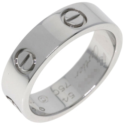 CARTIER love ring #54 Ring K18 White Gold Ladies [Used]