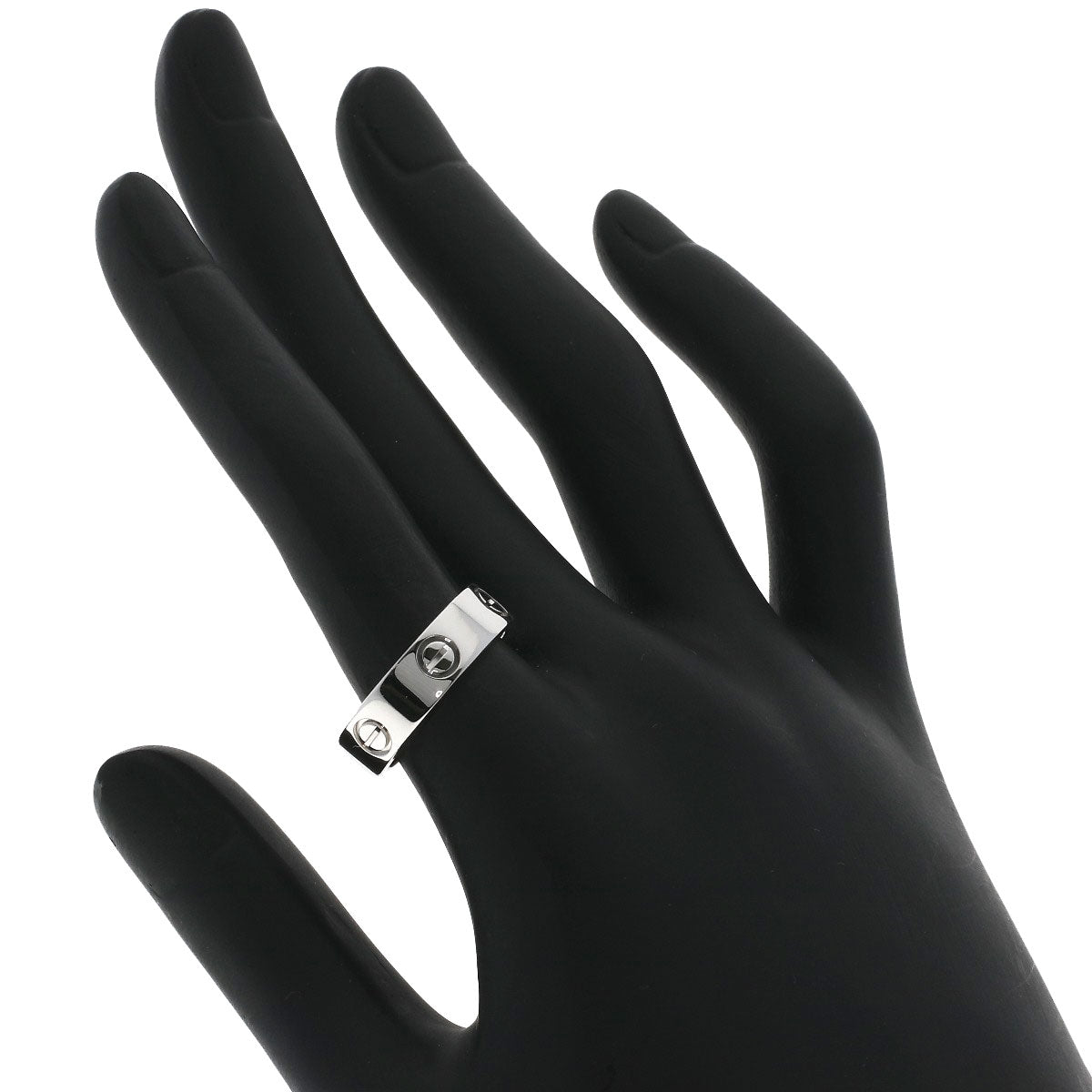 CARTIER love ring #54 Ring K18 White Gold Ladies [Used]