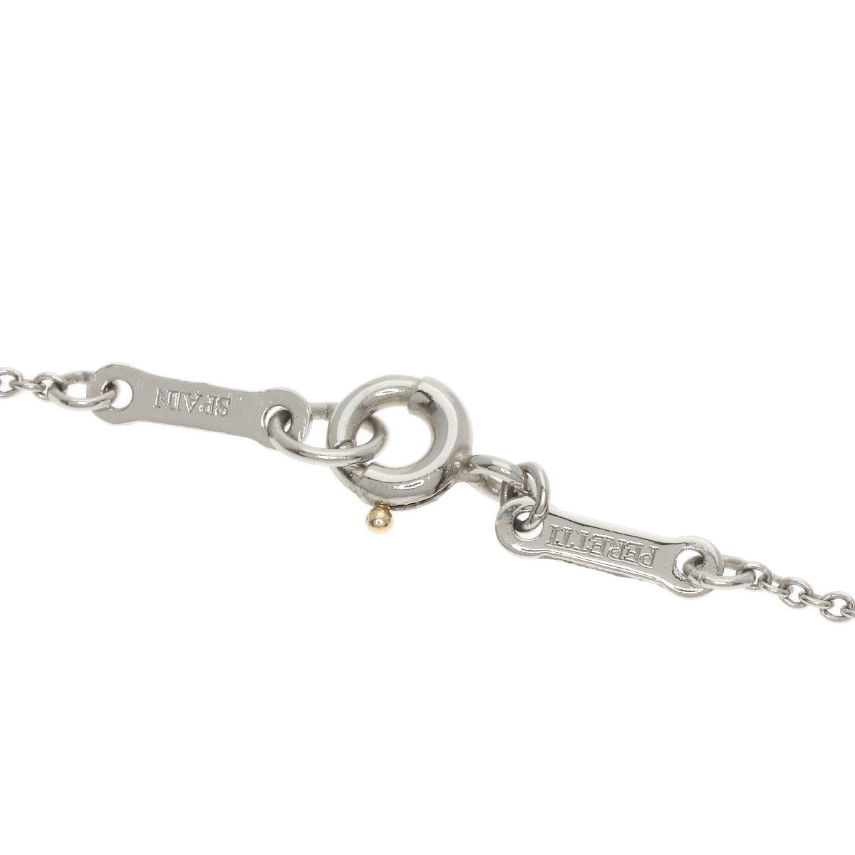 TIFFANY&Co. Open Heart Full Pave Diamond Necklace Platinum PT950 Ladies [Used]