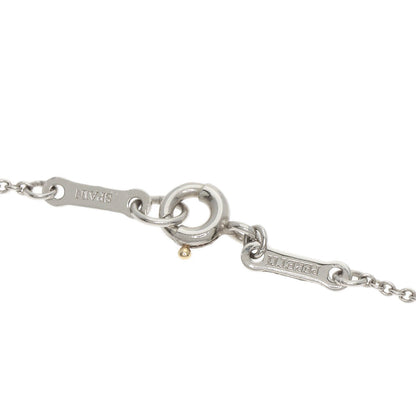 TIFFANY&Co. Open Heart Full Pave Diamond Necklace Platinum PT950 Ladies [Used]