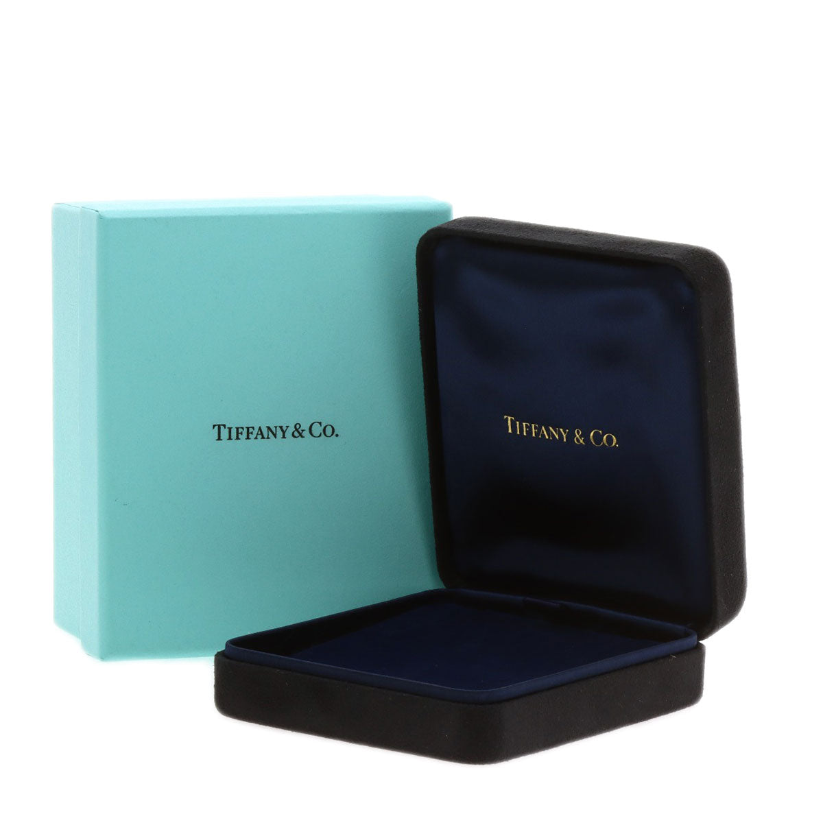 TIFFANY&Co. Open Heart Full Pave Diamond Necklace Platinum PT950 Ladies [Used]