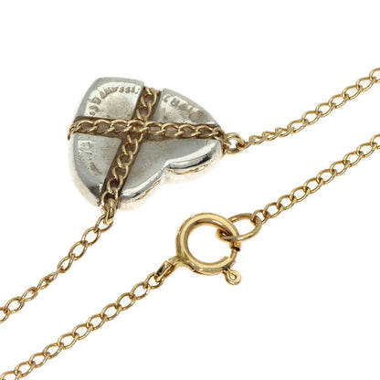 TIFFANY&Co. Cross Chain Heart Necklace K18 Yellow Gold SVLadies [Used]