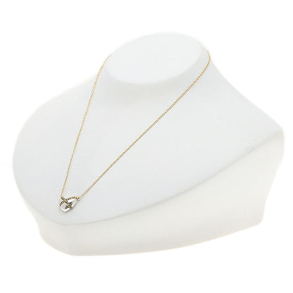 TIFFANY&Co. Cross Chain Heart Necklace K18 Yellow Gold SVLadies [Used]