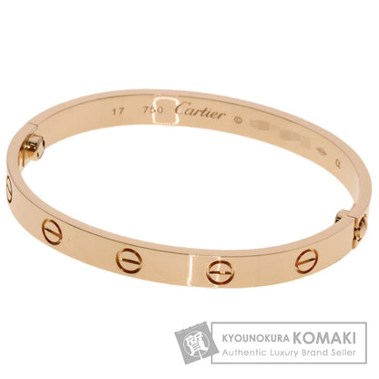 CARTIER LOVE Bracelets #17 without driver Bracelet K18 Pink Gold Ladies [Used]