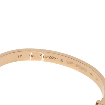 CARTIER LOVE Bracelets #17 without driver Bracelet K18 Pink Gold Ladies [Used]