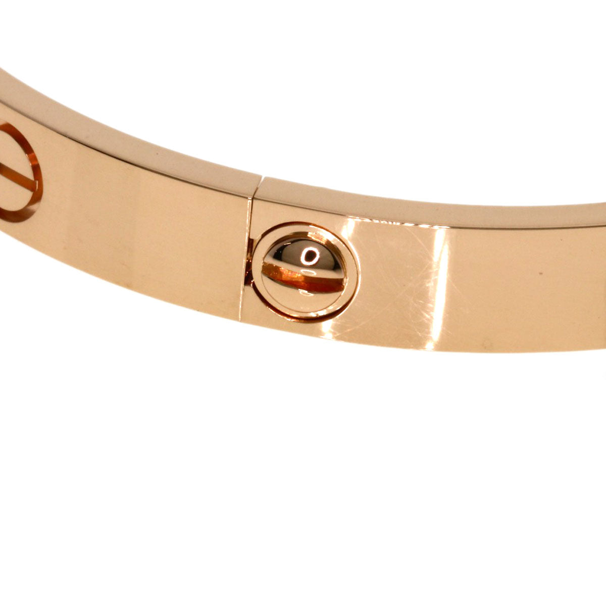 CARTIER LOVE Bracelets #17 without driver Bracelet K18 Pink Gold Ladies [Used]