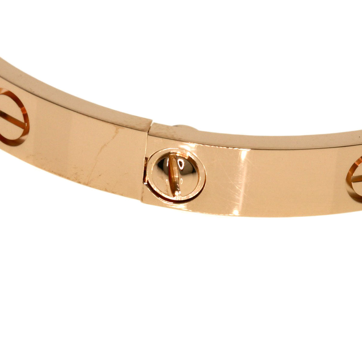 CARTIER LOVE Bracelets #17 without driver Bracelet K18 Pink Gold Ladies [Used]