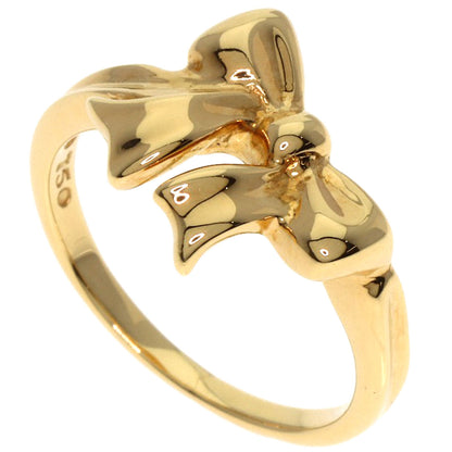 TIFFANY&Co. ribbon Ring K18 Yellow Gold Ladies [Used]