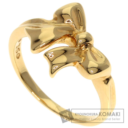 TIFFANY&Co. ribbon Ring K18 Yellow Gold Ladies [Used]