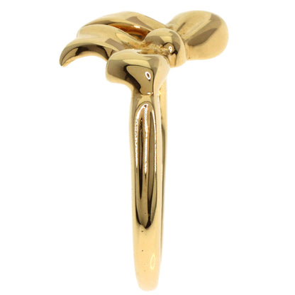 TIFFANY&Co. ribbon Ring K18 Yellow Gold Ladies [Used]