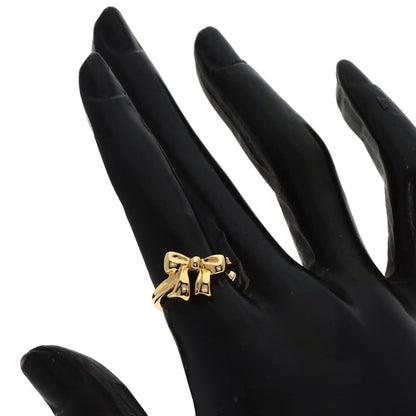 TIFFANY&Co. ribbon Ring K18 Yellow Gold Ladies [Used]