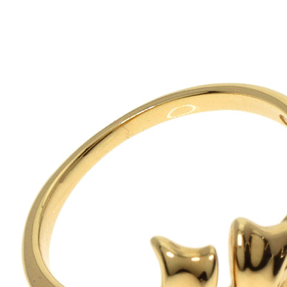 TIFFANY&Co. ribbon Ring K18 Yellow Gold Ladies [Used]