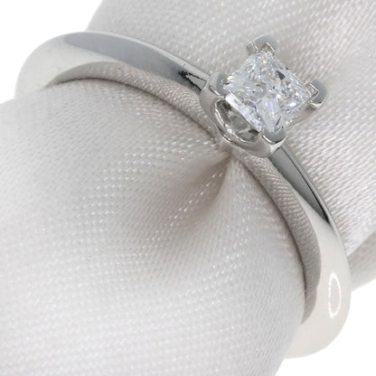 TIFFANY&Co. Square Princess Diamond Knife Edge Ring Platinum PT950 Ladies [Used]