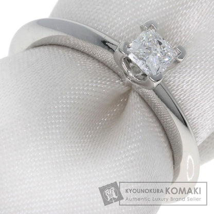 TIFFANY&Co. Square Princess Diamond Knife Edge Ring Platinum PT950 Ladies [Used]