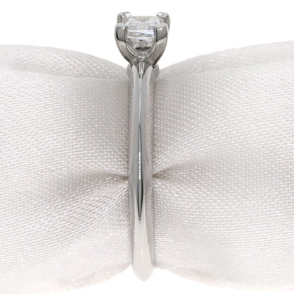 TIFFANY&Co. Square Princess Diamond Knife Edge Ring Platinum PT950 Ladies [Used]