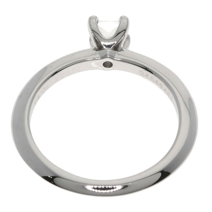 TIFFANY&Co. Square Princess Diamond Knife Edge Ring Platinum PT950 Ladies [Used]
