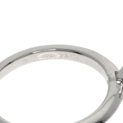 TIFFANY&Co. Square Princess Diamond Knife Edge Ring Platinum PT950 Ladies [Used]