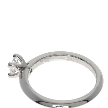 TIFFANY&Co. Square Princess Diamond Knife Edge Ring Platinum PT950 Ladies [Used]