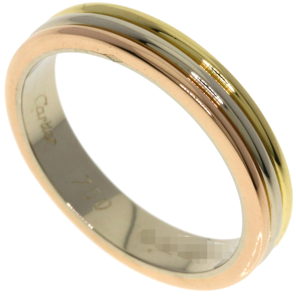 CARTIER Three colors # 54 Ring K18 Yellow Gold 18K Pink GoldLadies