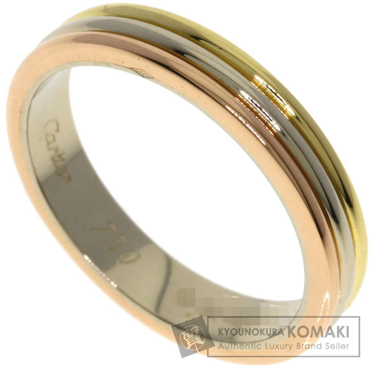 CARTIER Three colors # 54 Ring K18 Yellow Gold 18K Pink