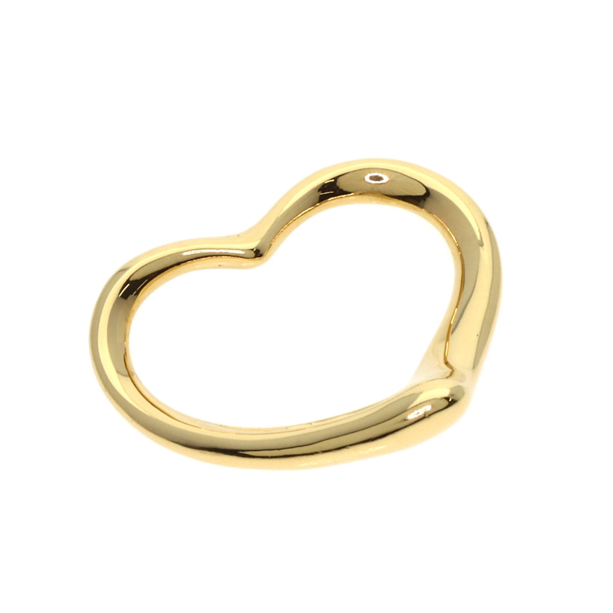 TIFFANY&Co. Open Heart TOP Pendant top K18 Yellow Gold Ladies [Used]