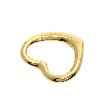 TIFFANY&Co. Open Heart TOP Pendant top K18 Yellow Gold Ladies [Used]