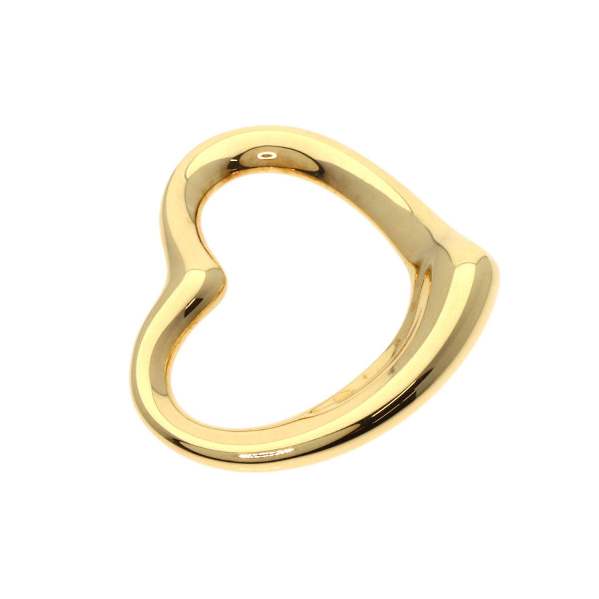 TIFFANY&Co. Open Heart TOP Pendant top K18 Yellow Gold Ladies [Used]