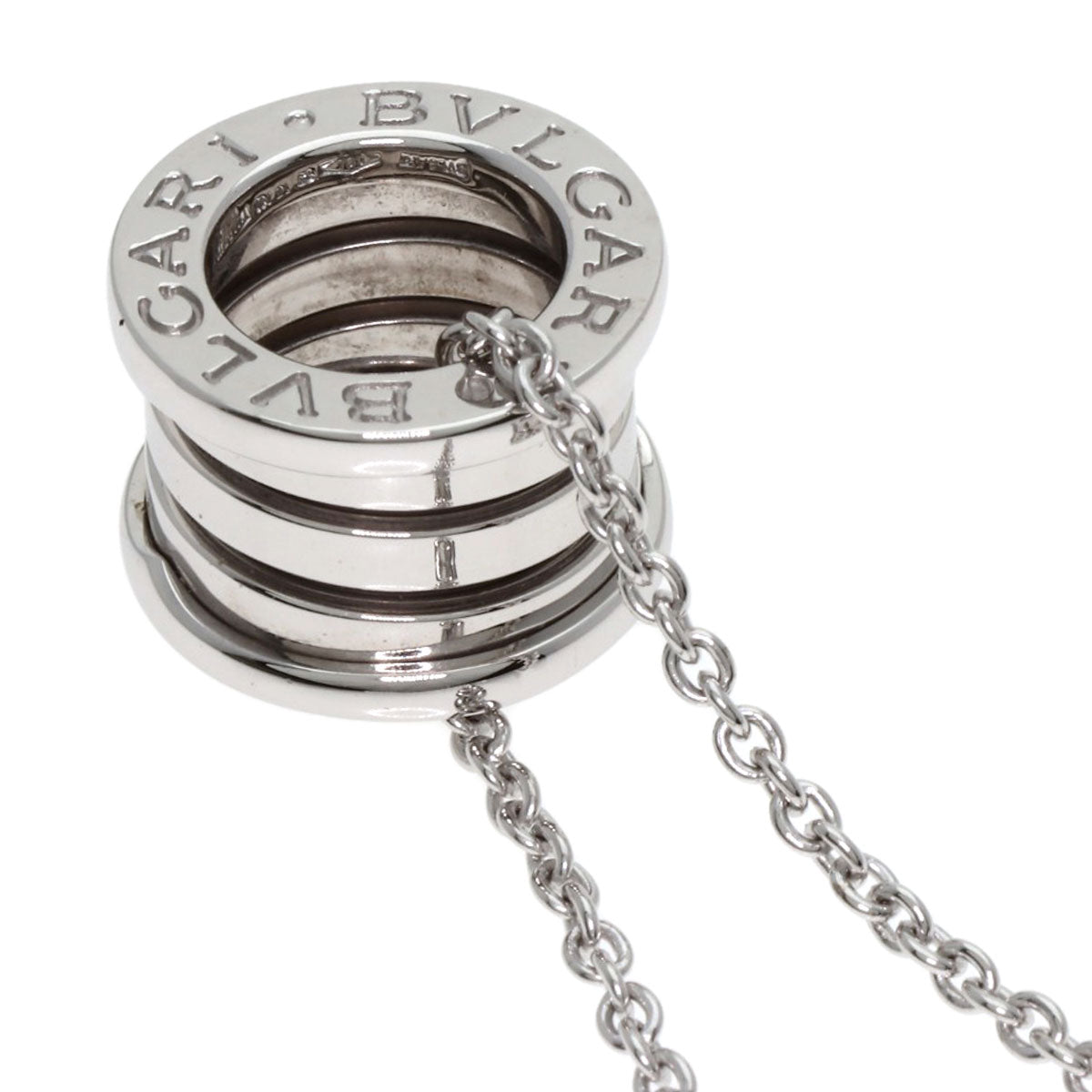 BVLGARI B.zero1 Necklace K18 White Gold Ladies [Used]