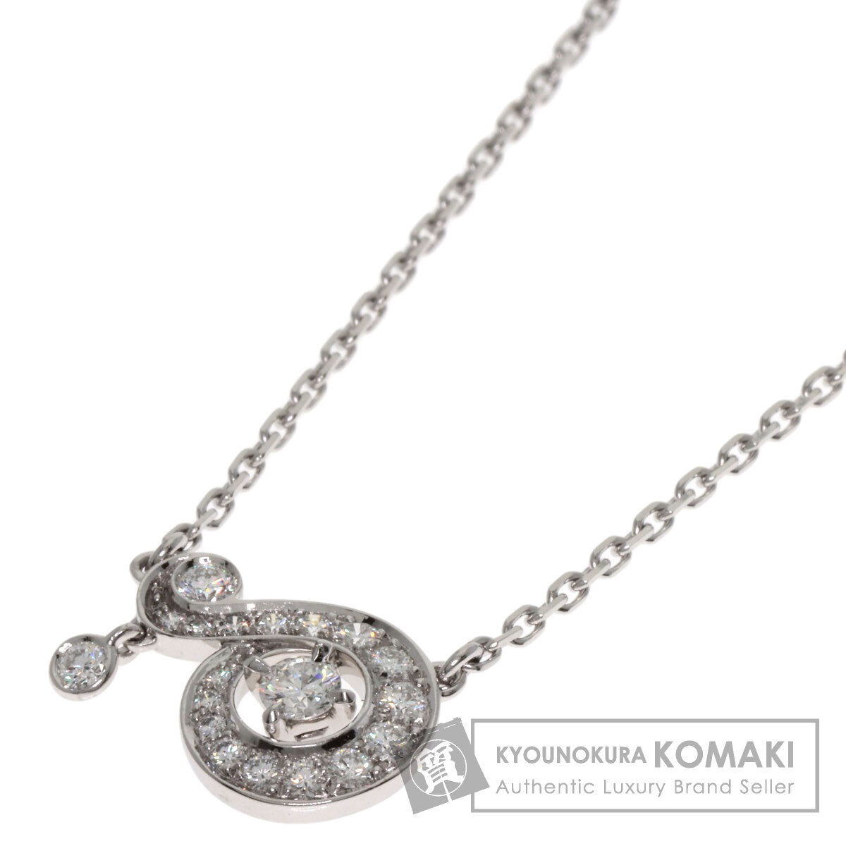 Van Cleef & Arpels Nido Paradis Diamond Necklace K18 White Gold Ladies [Used]