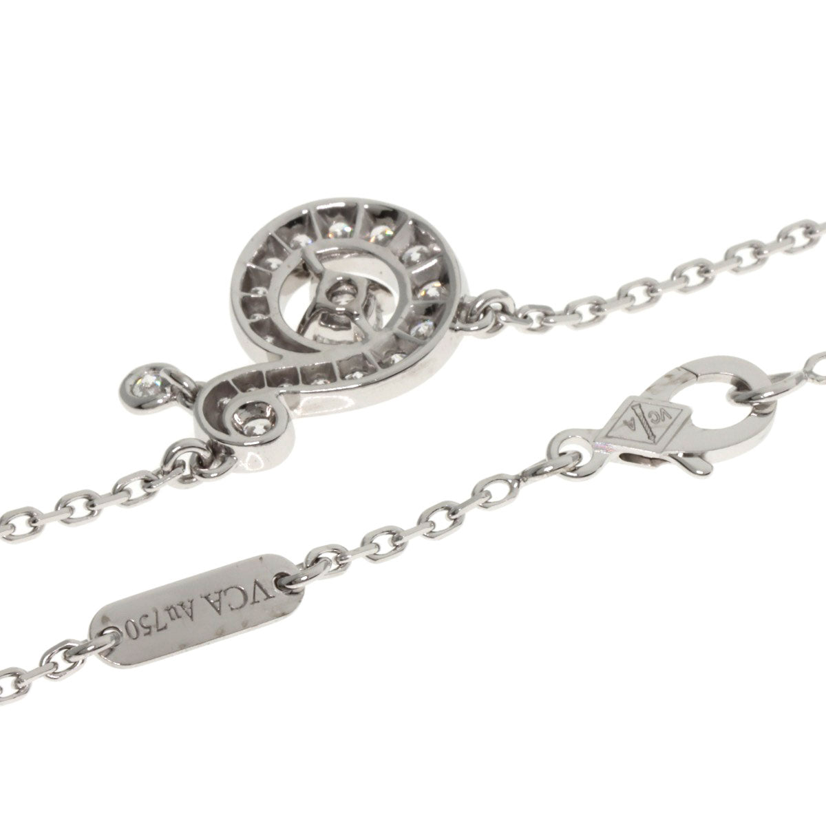 Van Cleef & Arpels Nido Paradis Diamond Necklace K18 White Gold Ladies [Used]