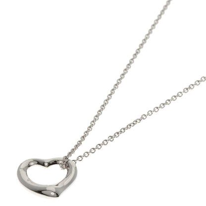 TIFFANY&Co. Open heart Necklace Platinum PT950 Ladies [Used]