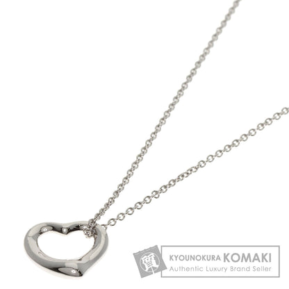 TIFFANY&Co. Open heart Necklace Platinum PT950 Ladies [Used]