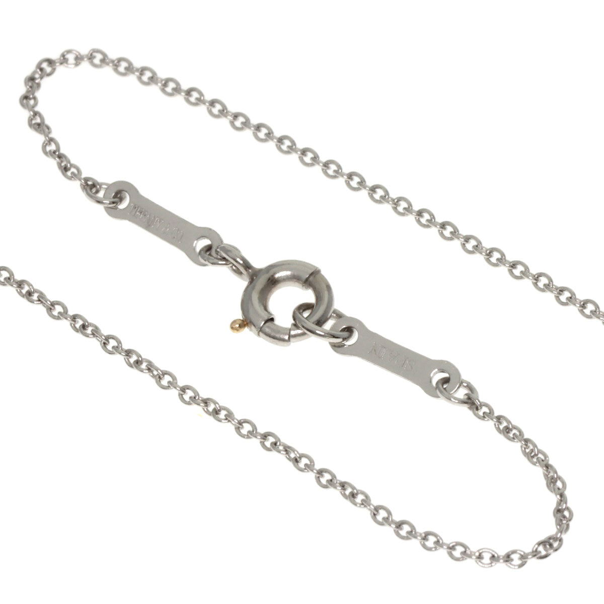 TIFFANY&Co. Open heart Necklace Platinum PT950 Ladies [Used]