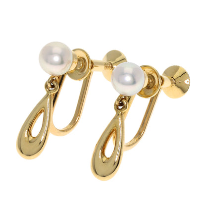 MIKIMOTO Pearl Pearl Earring K18 Yellow Gold Ladies [Used]