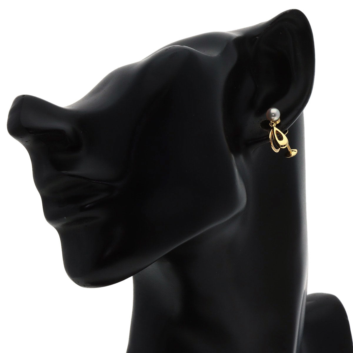 MIKIMOTO Pearl Pearl Earring K18 Yellow Gold Ladies [Used]