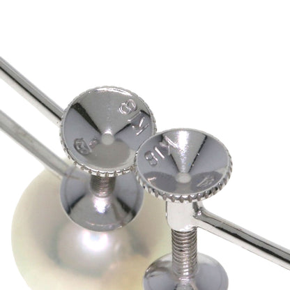 MIKIMOTO Akoya pearl Pearl 0.3" Earring K18 White Gold Ladies [Used]