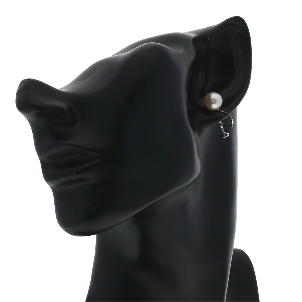 MIKIMOTO Akoya pearl Pearl 0.3" Earring K18 White Gold Ladies [Used]