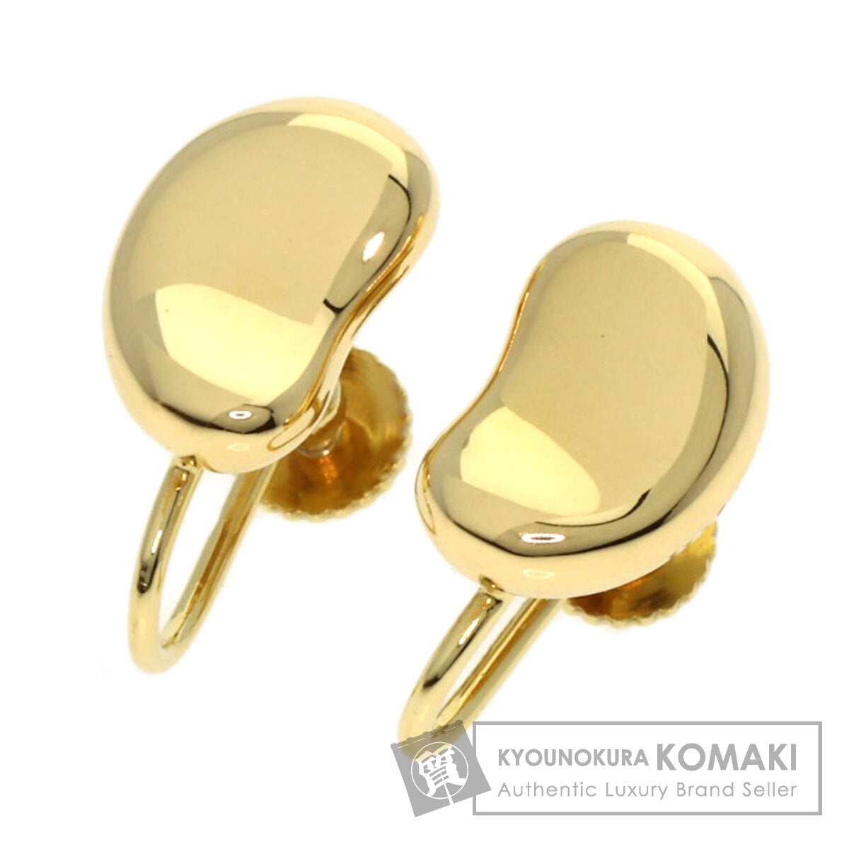 TIFFANY&Co. Bean Earring K18 Yellow Gold Ladies [Used]