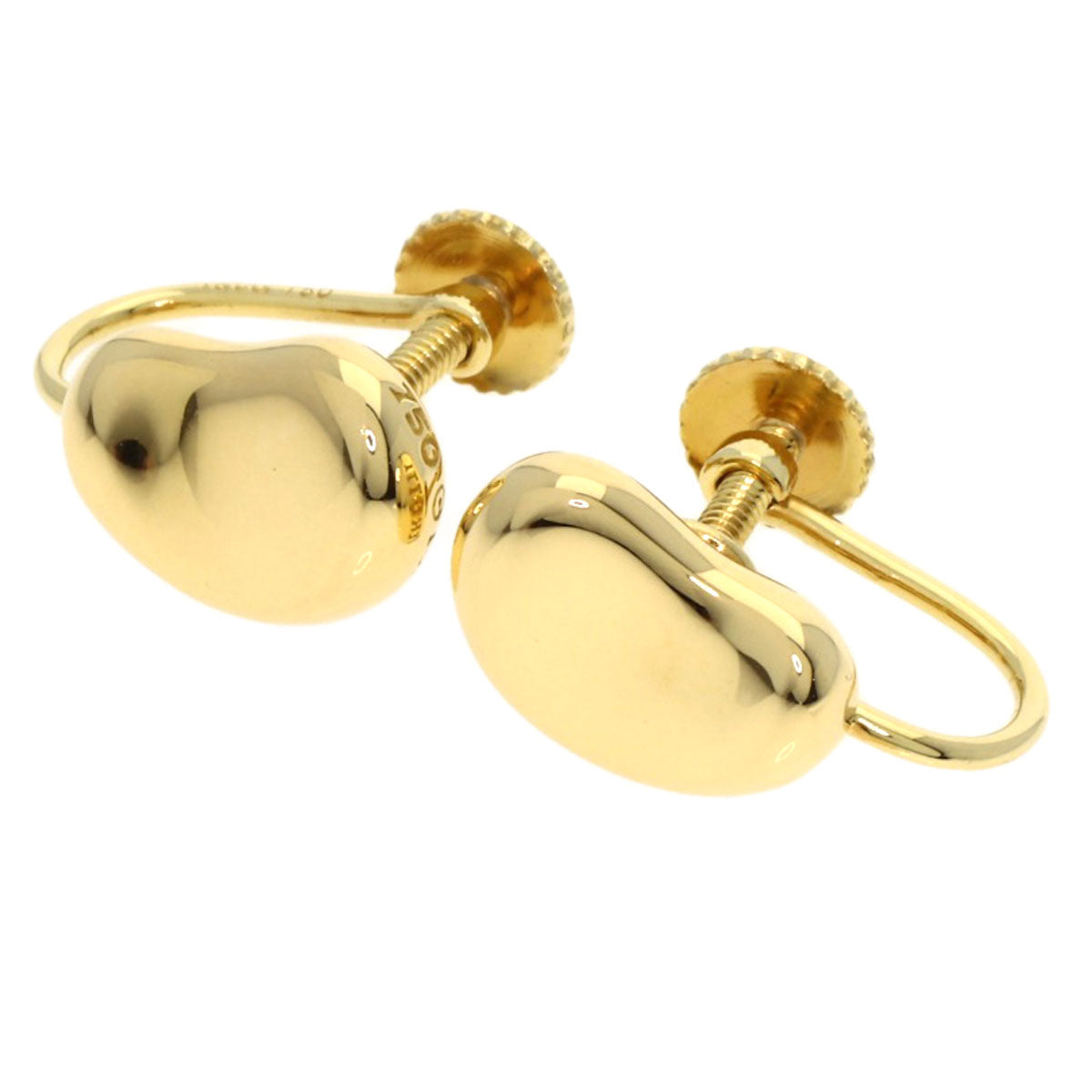 TIFFANY&Co. Bean Earring K18 Yellow Gold Ladies [Used]