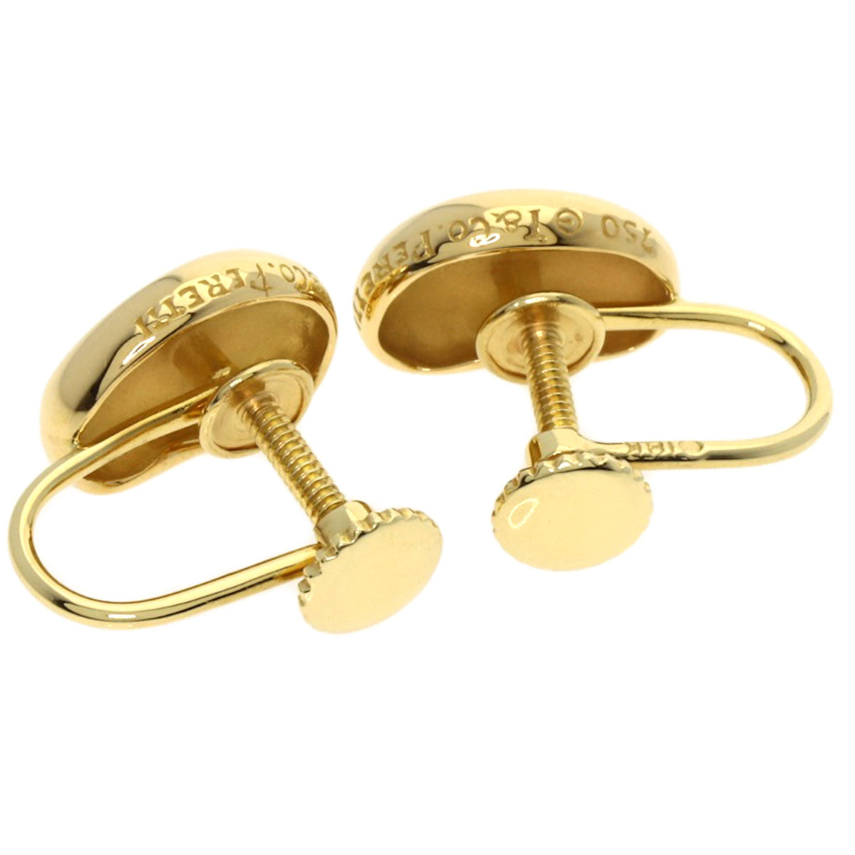 TIFFANY&Co. Bean Earring K18 Yellow Gold Ladies [Used]