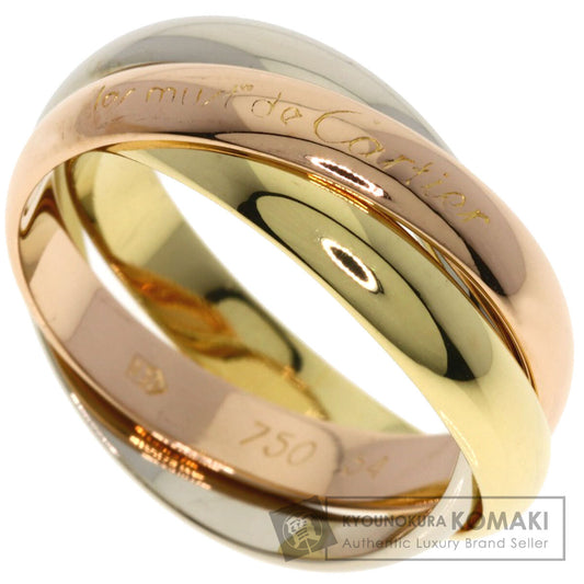 CARTIER Trinity #54 Ring K18 Yellow Gold 18K Pink GoldLadies [Used]