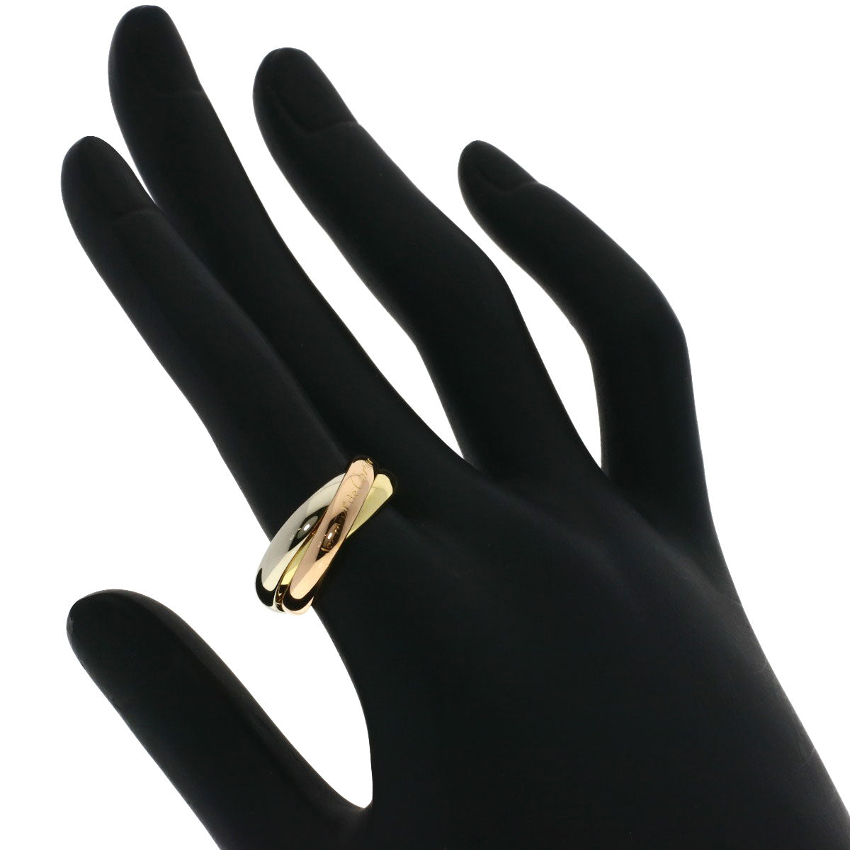 CARTIER Trinity #54 Ring K18 Yellow Gold 18K Pink GoldLadies [Used]