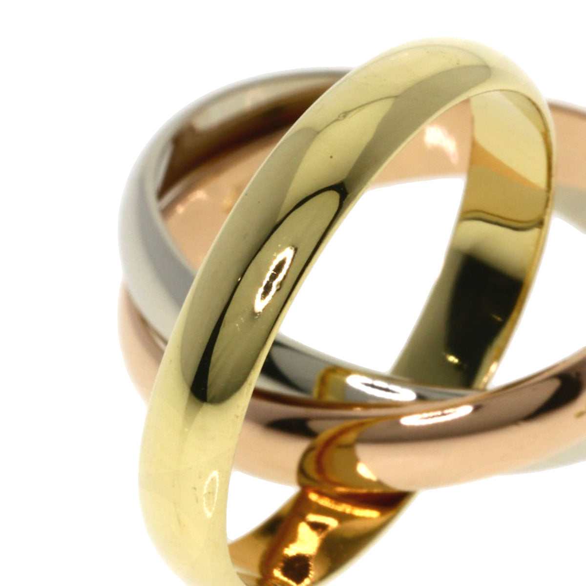 CARTIER Trinity #54 Ring K18 Yellow Gold 18K Pink GoldLadies [Used]
