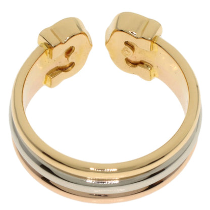 CARTIER 2C Ring SM Diamond #48 Ring K18 Yellow Gold K18 White GoldLadies [Used]